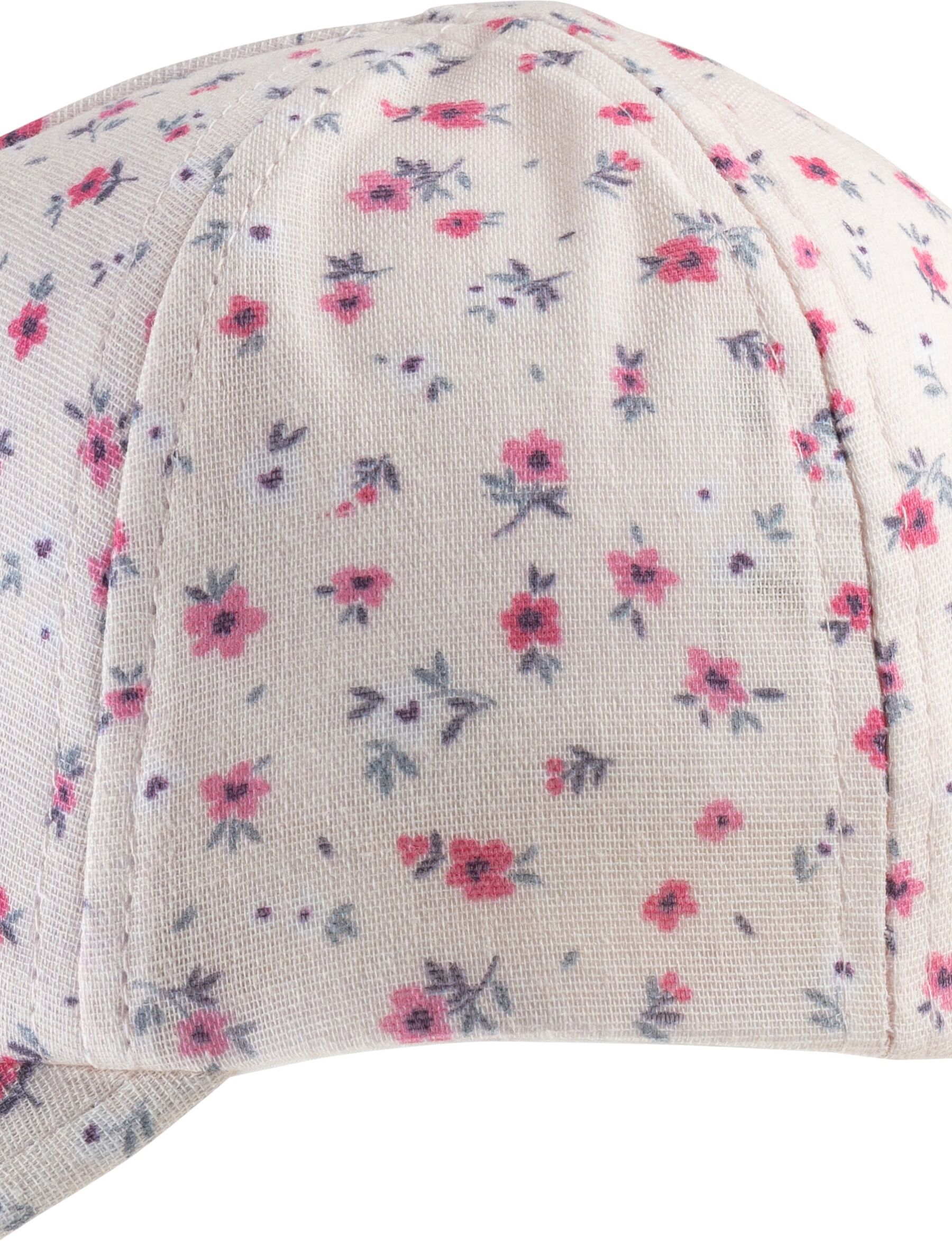 Schirmmütze STERNTALER "Basecap Blumen", Mädchen, Gr. 45, rosa (zartrosa), Mützen Schirmmütze