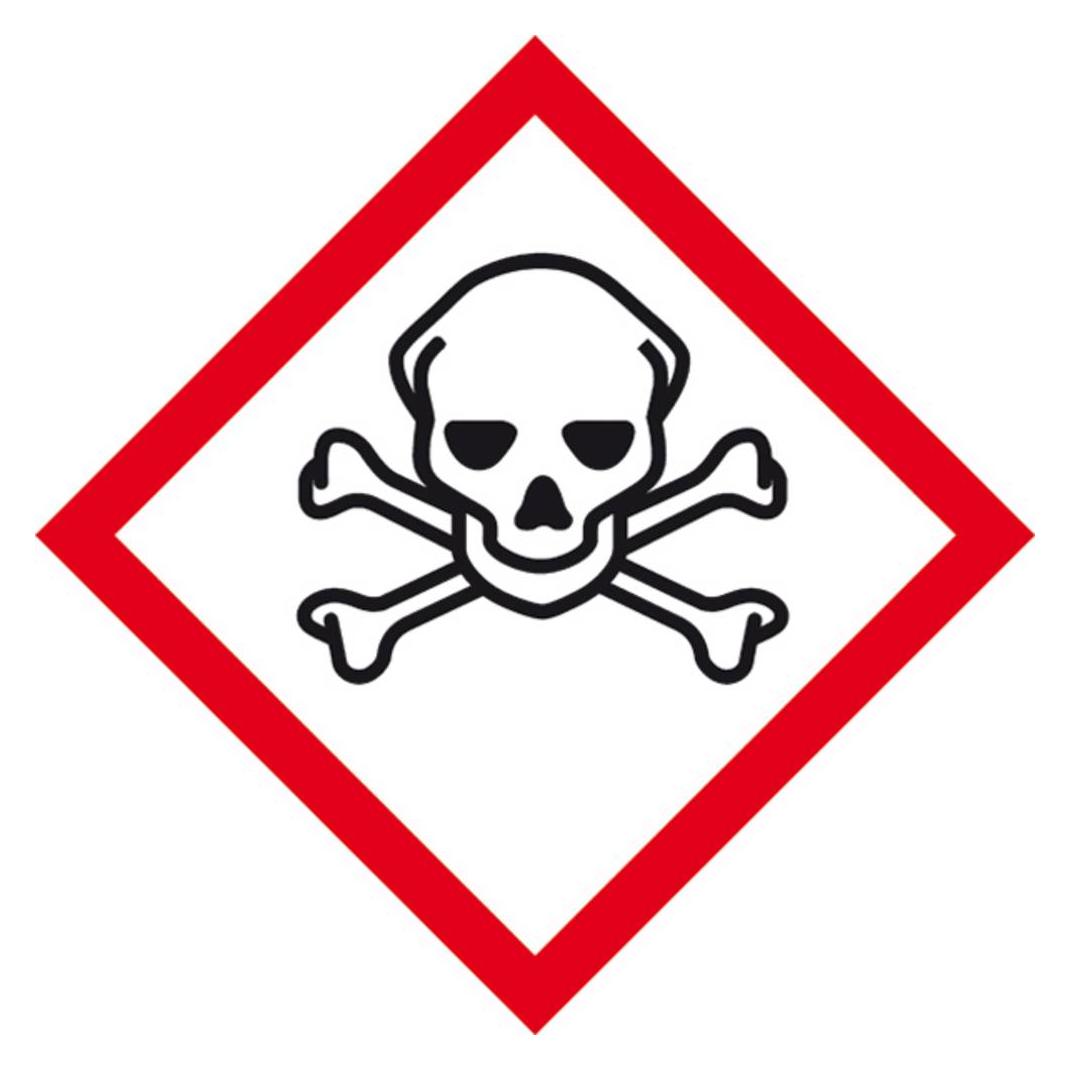 Wolk 21.B1026 GHS-Gefahrenpiktogramm 06 Totenkopf Folie selbstklebend B x (21.B1026)