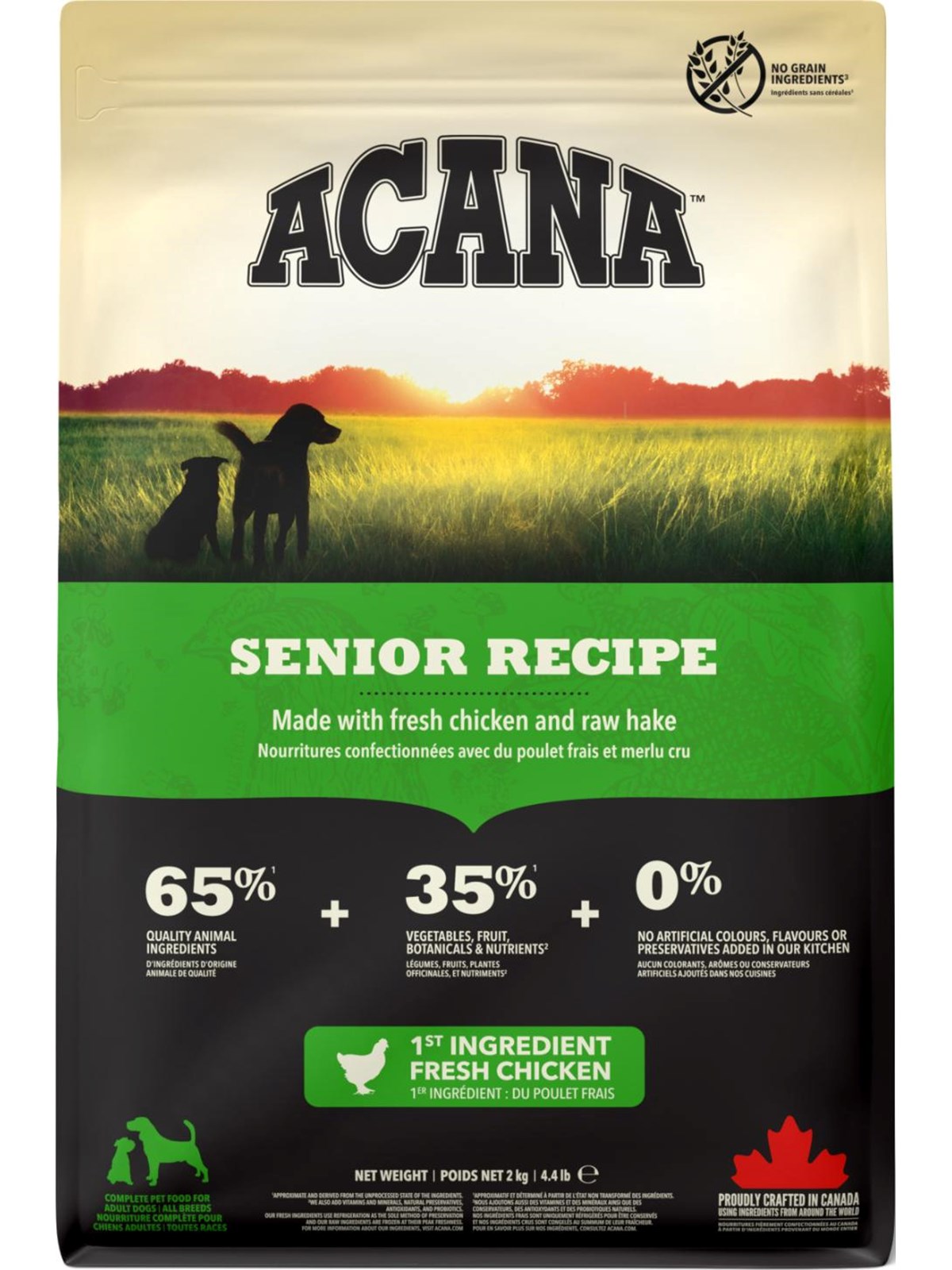 Acana Senior Recipe Dry Dog Food 2kg