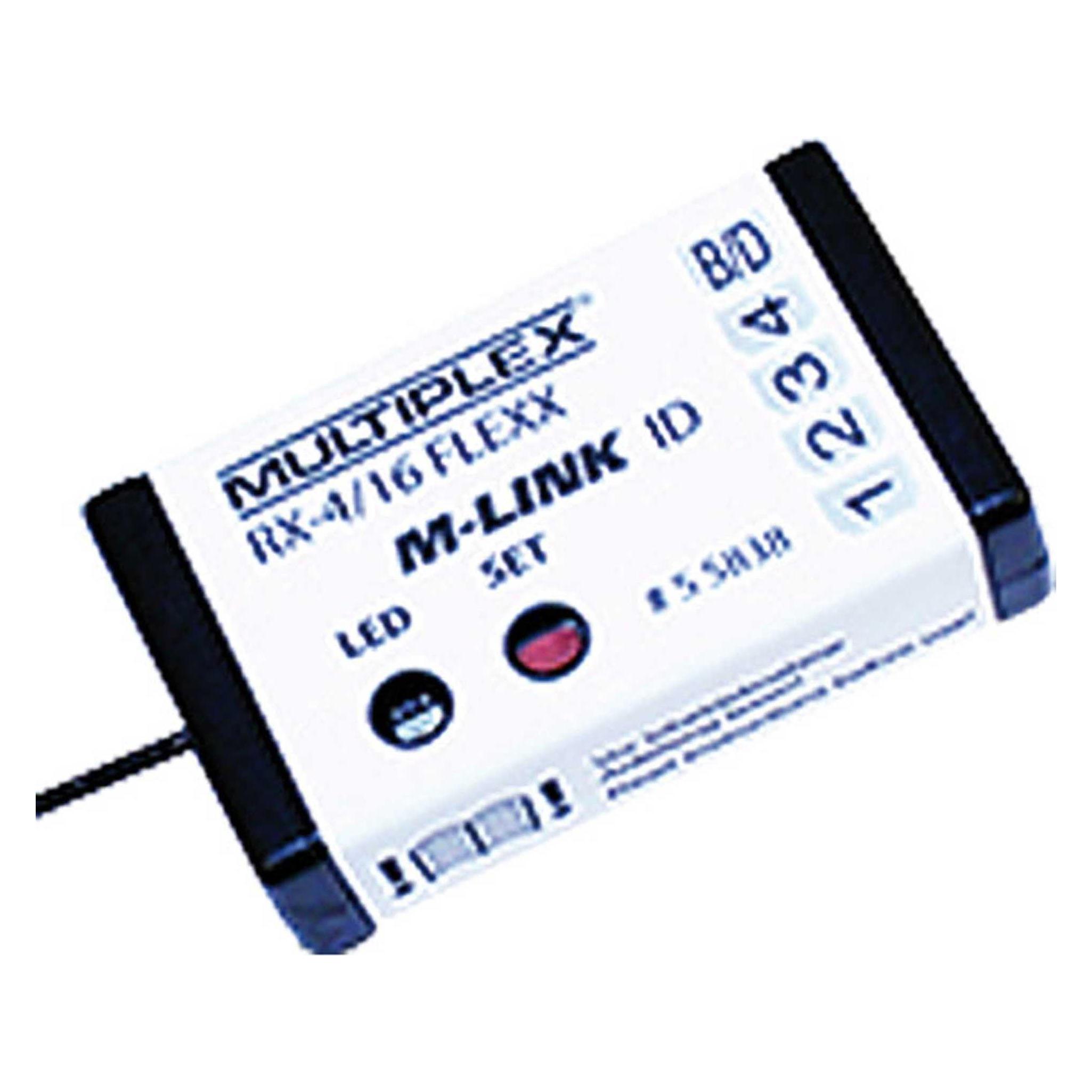 Multiplex rx-4/16 flexx id m-link 2,4ghz empfänger (55838)