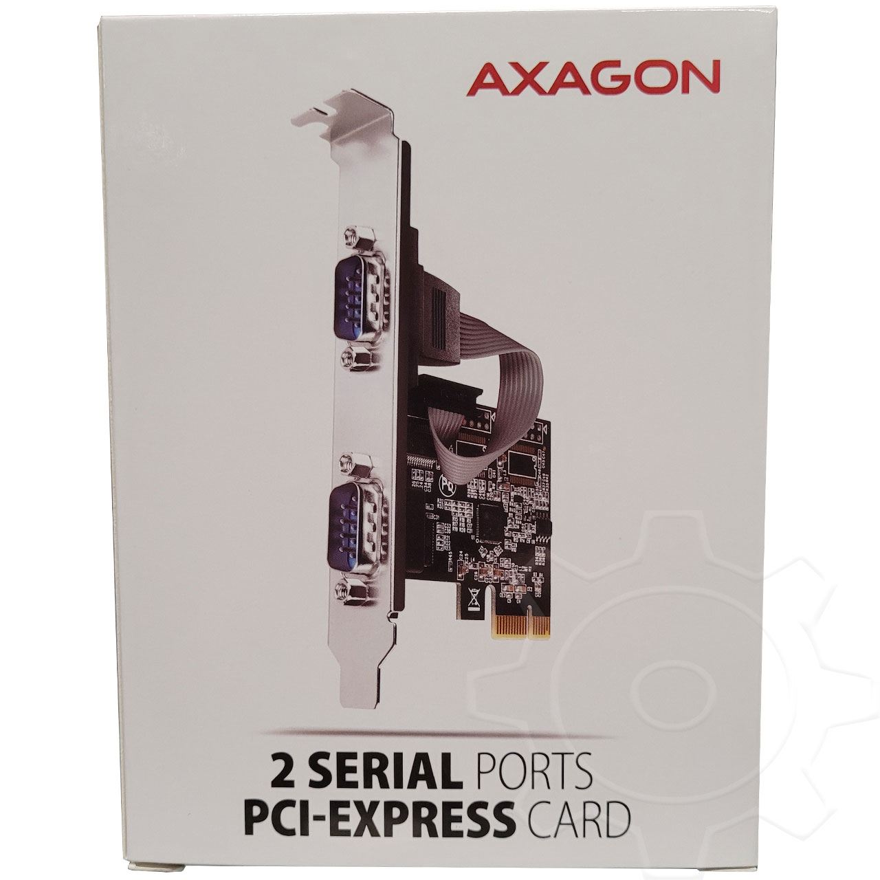 Axagon PCEA-PSN PCIe-Adapter mit 2x Seriell-Ports - ASIX AX99100 Chipsatz