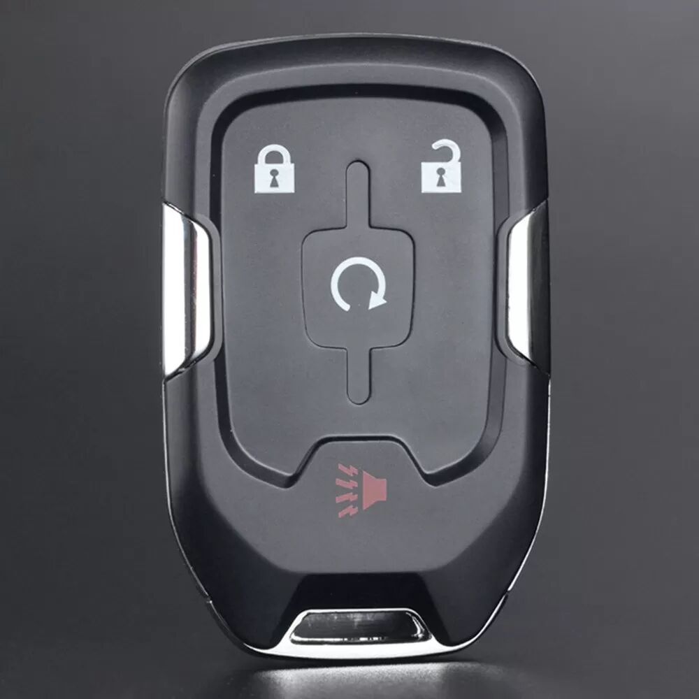 INF 4-Tasten Schlüsselgehäuse Ersatz für Chevrolet/GMC/Saturn – Schwarzes ABS Gehäuse