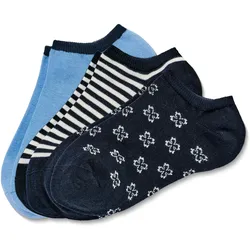 Tchibo - 3 Paar Sneakersocken - Damen - Gr. 35-38 - dunkelblau