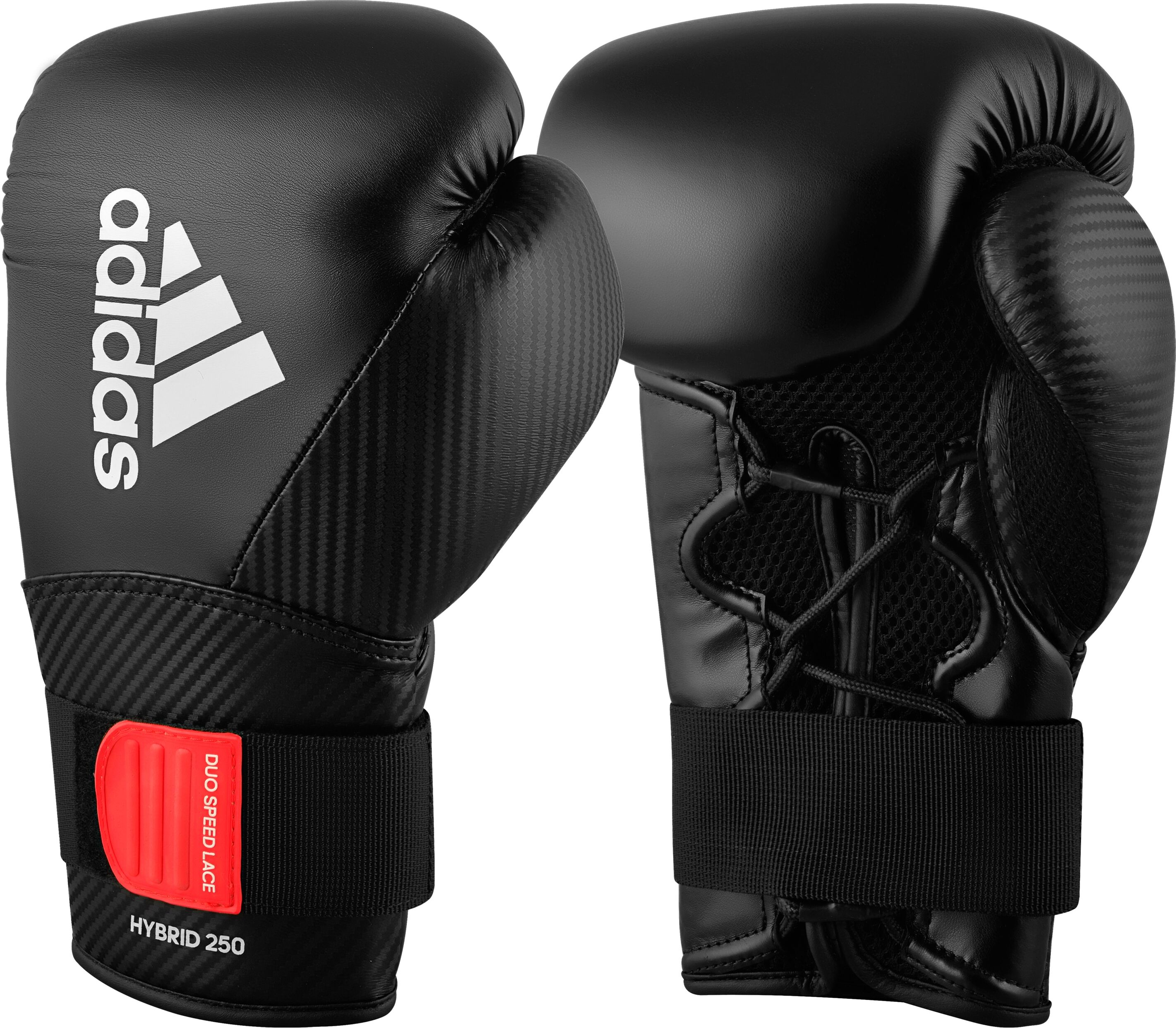 Boxhandschuhe ADIDAS PERFORMANCE "Adidas Hybrid 250 Duo Lace" Gr. 12, schwarz, Boxhandschuhe, Herren, 12 12, Kunstleder, Boxhandschuhe