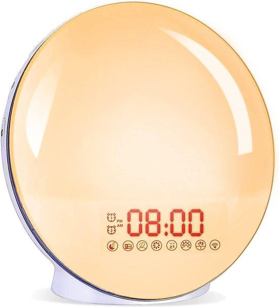 Wake Up Light Digitale Wekker en Wekkerradio met LED-nachtlampje