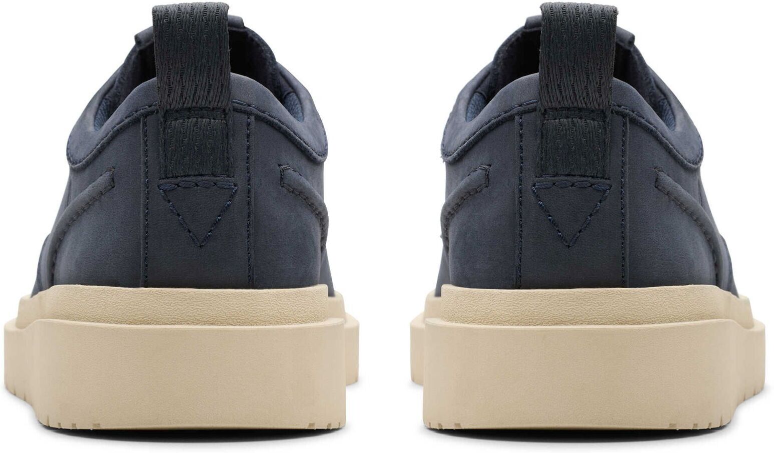 Sneaker CLARKS "Clarks Halbschuhe Leder", Herren, Gr. 44, Leder, blau (navy), Schuhe Sneaker