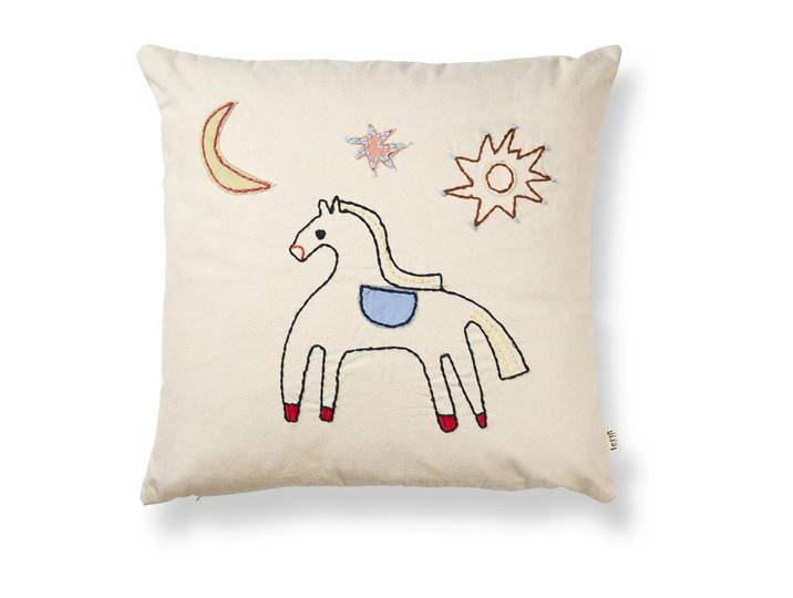 Ferm Living Naive kussen 40x40 cm Horse