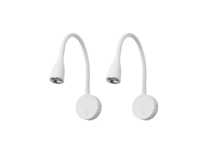 Lampe Lecture / Applique LED Table de Chevet (2 pcs) 3,8W Blanc