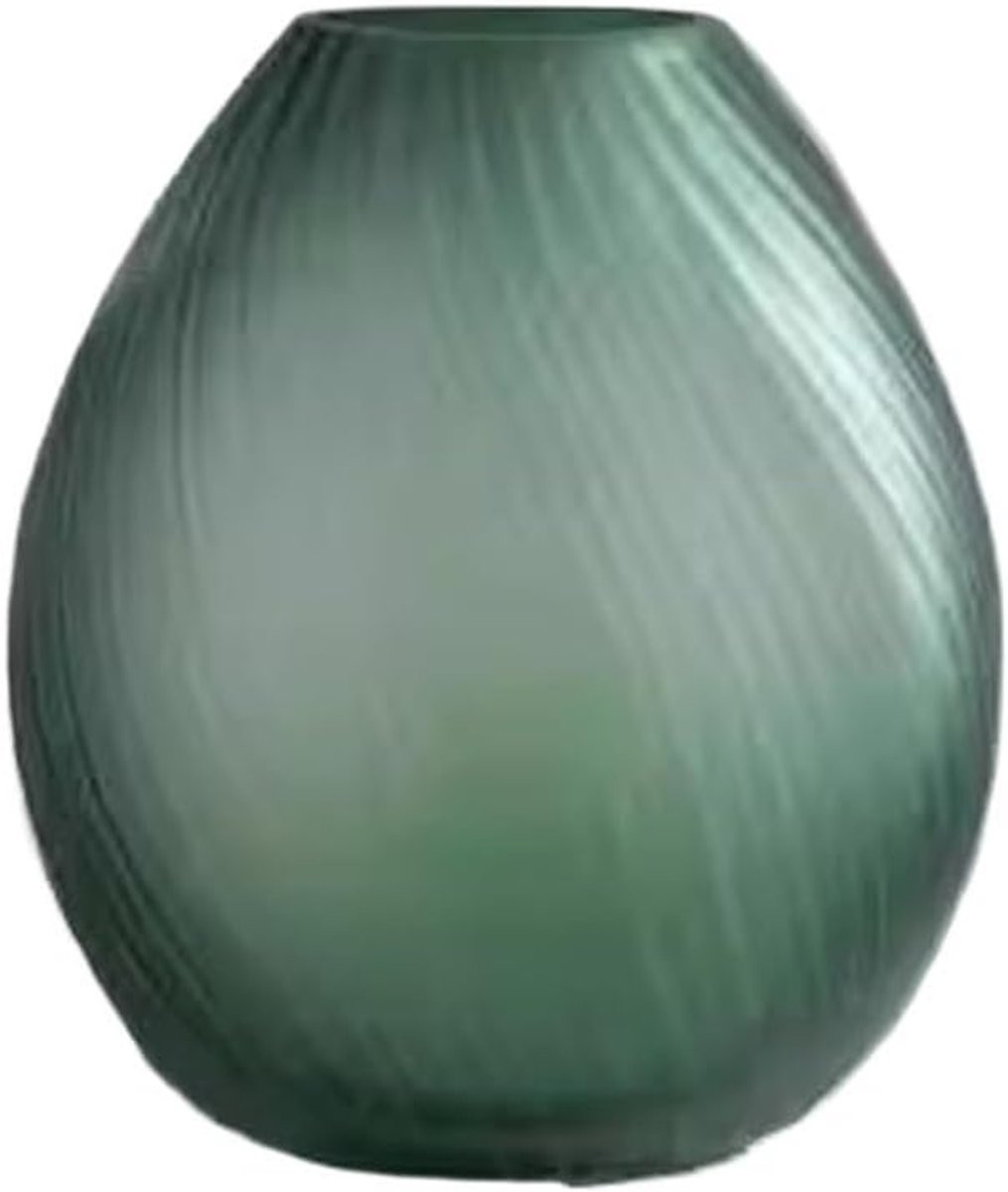 Matglas Bloemenvaas voor Woonkamer Decoratie - Handmatig Geblazen Glas - Hoogte: 10 cm