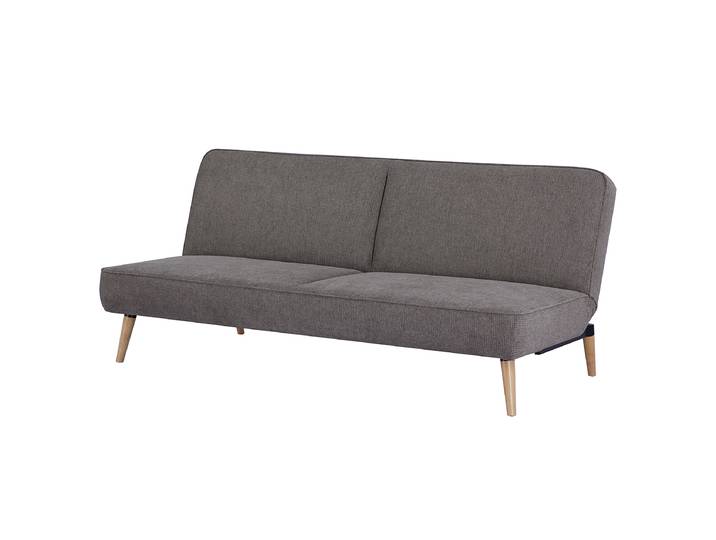 Schlafsofa Braun Webstoff 186 x 83 x 91cm mit Schlaffunktion Modern