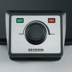 SEVERIN Waffeleisen WA 2106, 1200 W, Doppelwaffelplatte, inkl. Backampel, hochhitzebeständiges Kunststoffgehäuse, einstellbarer Temperaturregler