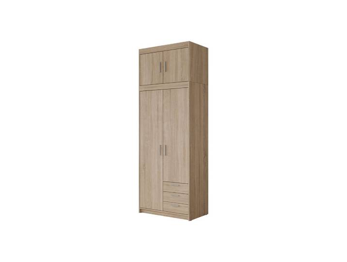 KLEIDERSCHRANK Elena 2D3S + Schrankaufsatz