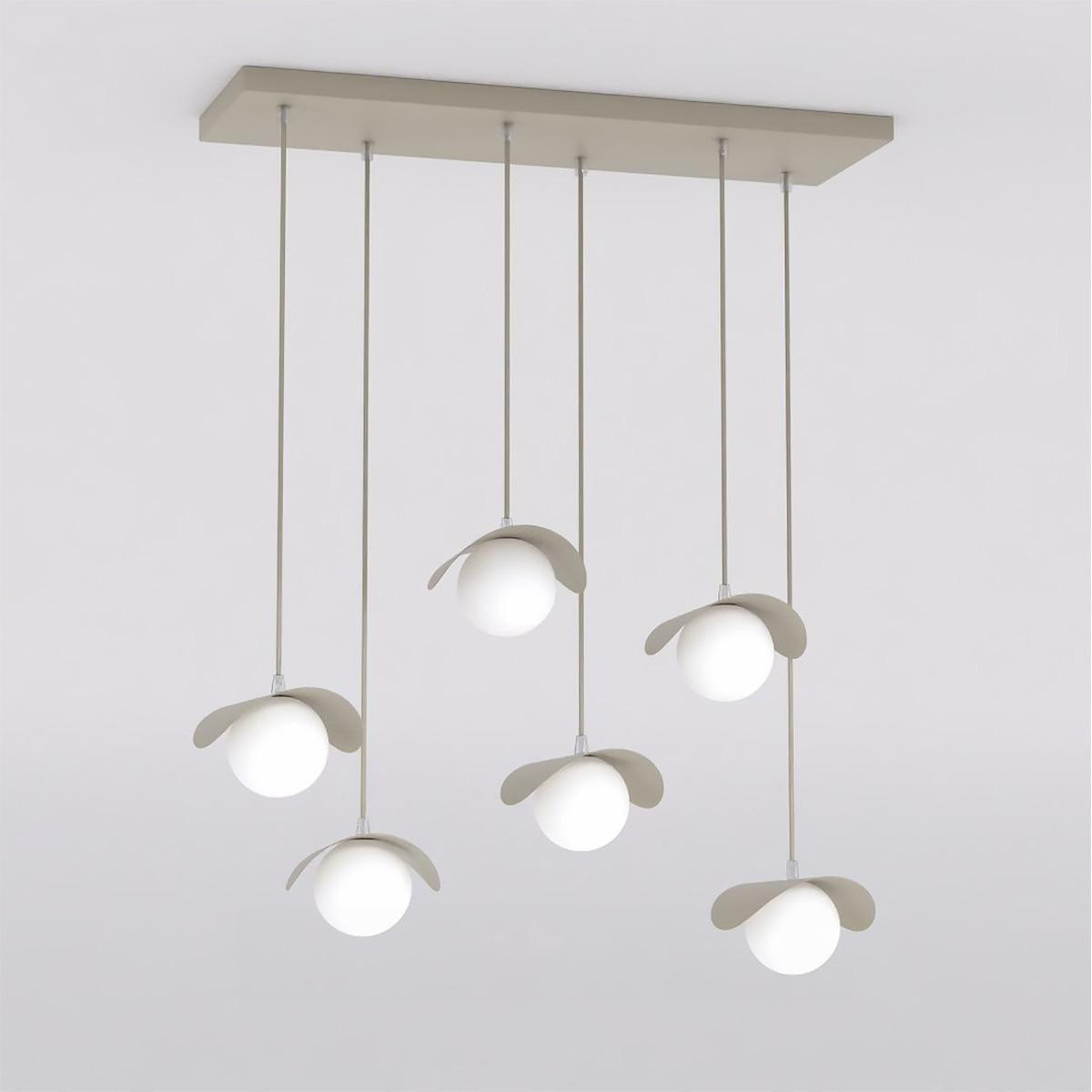 Kendra Home Hanglamp Ritual mokkakleurig staal en glas
