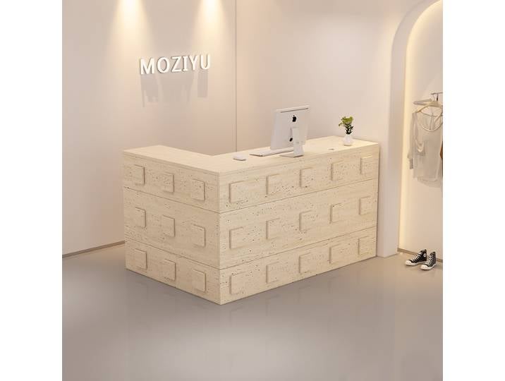 Bureau de réception nordique tendance, comptoir de Salon de coiffure, bureau de réception moderne et Simple, comptoir de luxe, meubles commerciaux de beauté italienne