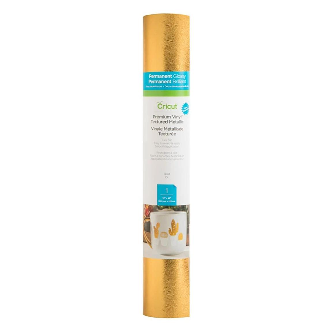 Cricut Vinylfolie Premium Metall Platinium 30.5 x 122 cm (2007742)