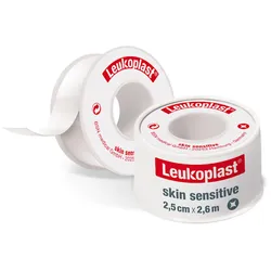 Leukoplast skin sensitive medizinisches Rollenpflaster 2,5 cm x 2,6 m 1 St Pflaster