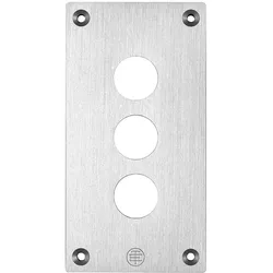 Schneider Electric XAPE303 Einbauplatte, XAP-E, Metall, 3 horizontale Bohrungen