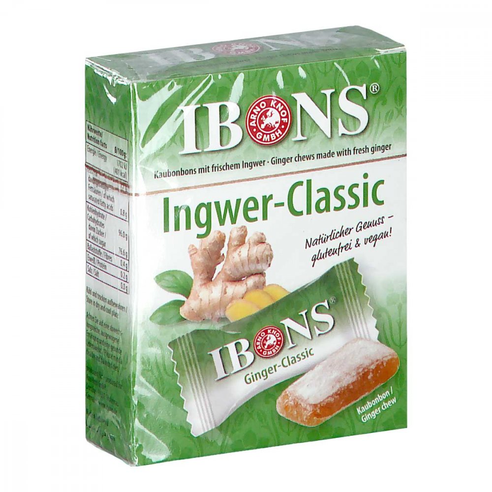 Arno Knof GmbH Ibons Ingwer Classic Box Kaubonbons 16884515