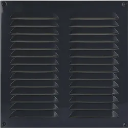 Upmann, Fliegengitter, Wetterschutzgitter aufschraubbar eckig 320x320 mm mit Mittelsteg grau (32 x 32 cm)