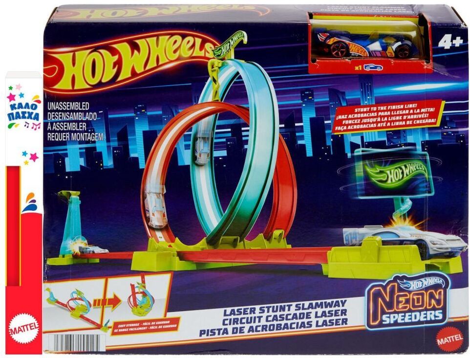 Mattel Hot Wheels Neon Speeders - Laser Stunt Slamway (HPC05)