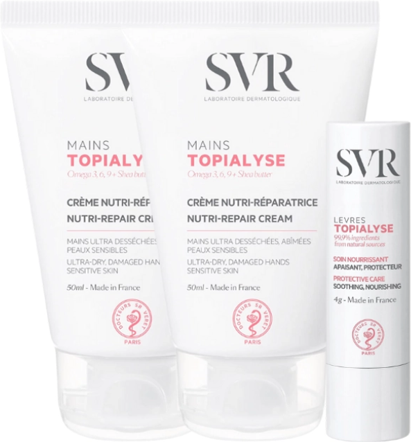 SVR Topialyse Creme de Mãos + Stick Labial Pack