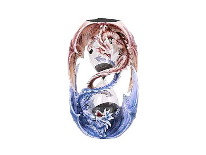 Pacific Giftware Anne Stokes Age of Dragons Dual Winged Dragons Sand Timer Home Tabletop Decorative Resin Figurine