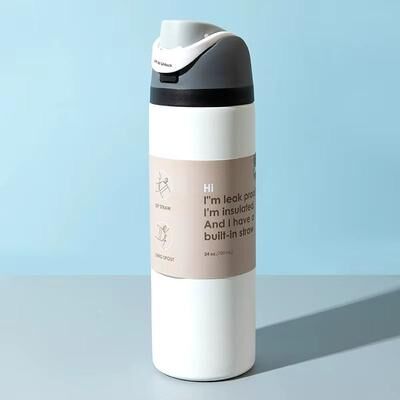 Inspired Finds Best Selling Fruit Car Cup Stainless Steel Insulated Portable Handheld Sports Water Cup white 19oz