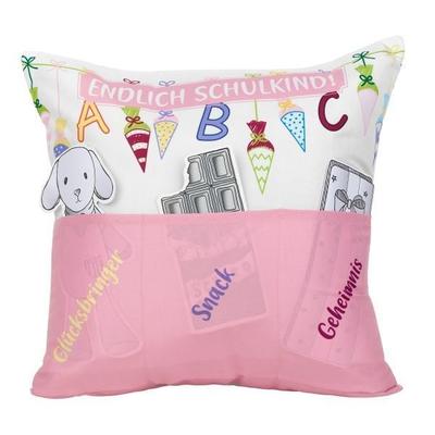 Sofahelden Kissen Schulanfang Mädchen - Endlich Schulkind!