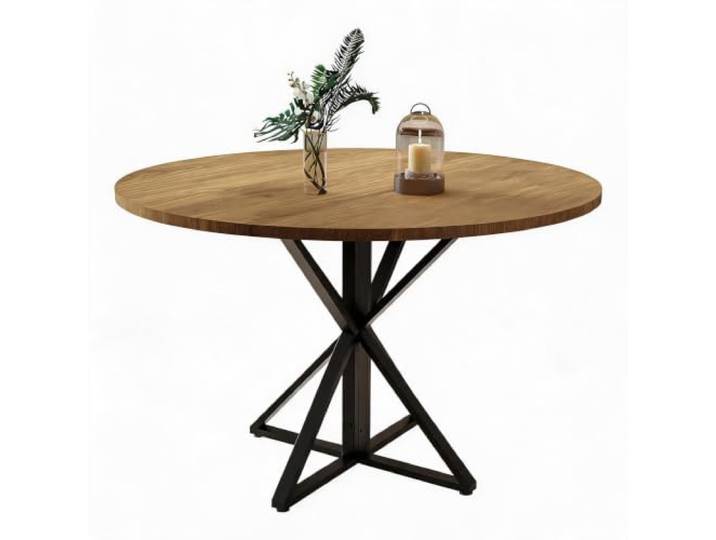 IDEALHOUSE Round Dining Table for 4-8 People, Runder Esstisch 120 cm Für 4–6 Personen, ideal für Küche, Esszimmer oder Wohnzimmer