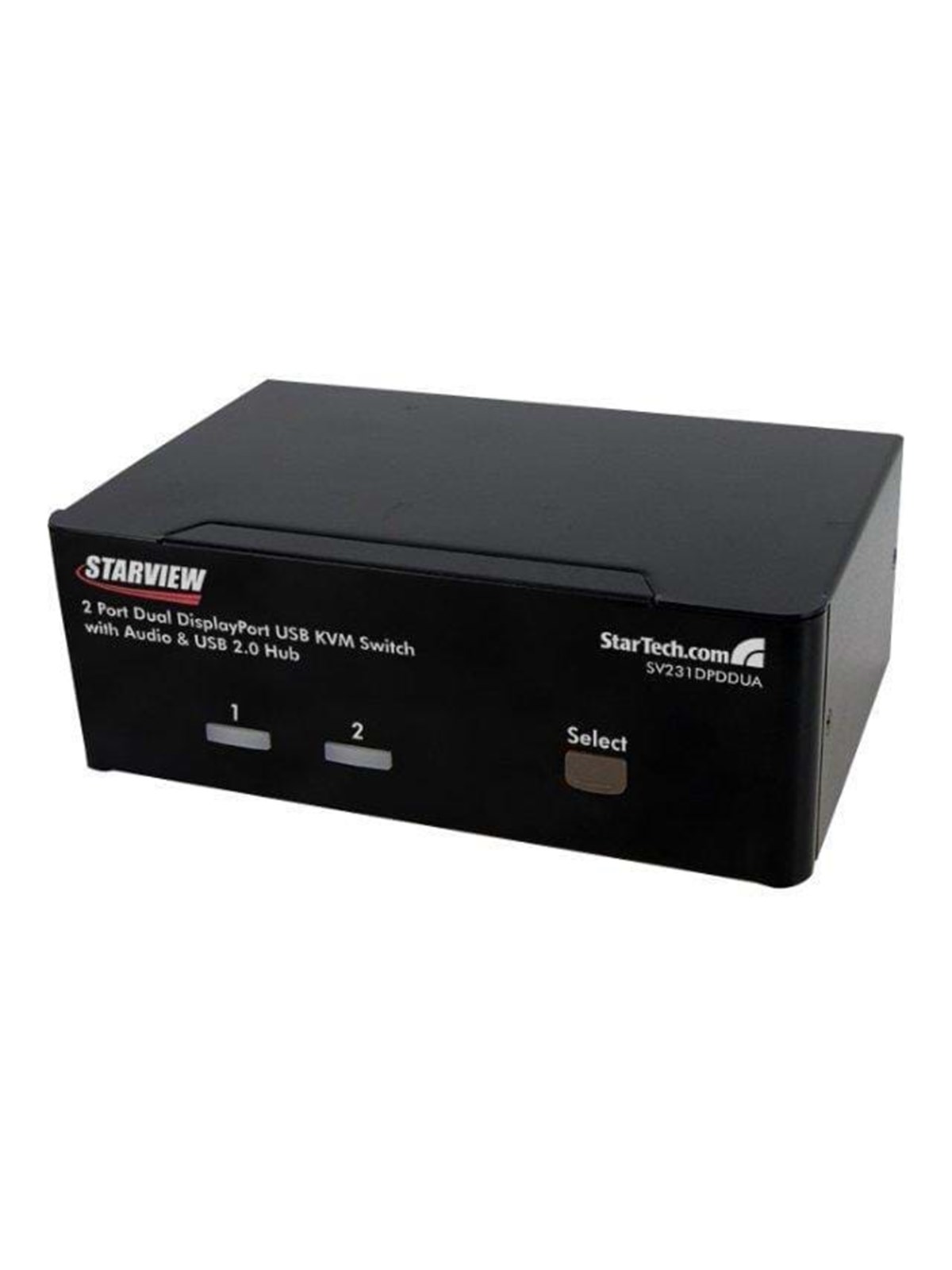StarTech.com 2 Port Dual DisplayPort USB KVM Switch w/ Audio & USB Hub - KVM / Audio-Switch - 2 Anschlüsse
