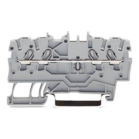 Wago Durchgangsklemme 3.5 mm Zugfeder Schwarz 2000-1405 100 St. (2000-1405) (2000-1405)