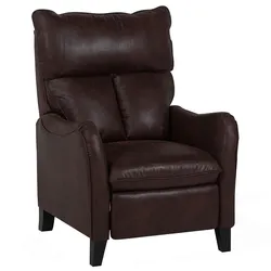 SESSEL Kunstleder Braun Royston