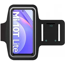 SmartFitness Xiaomi Mi 10T Lite Handy Sport Armband, Smartphone Sportarmband, Schwarz