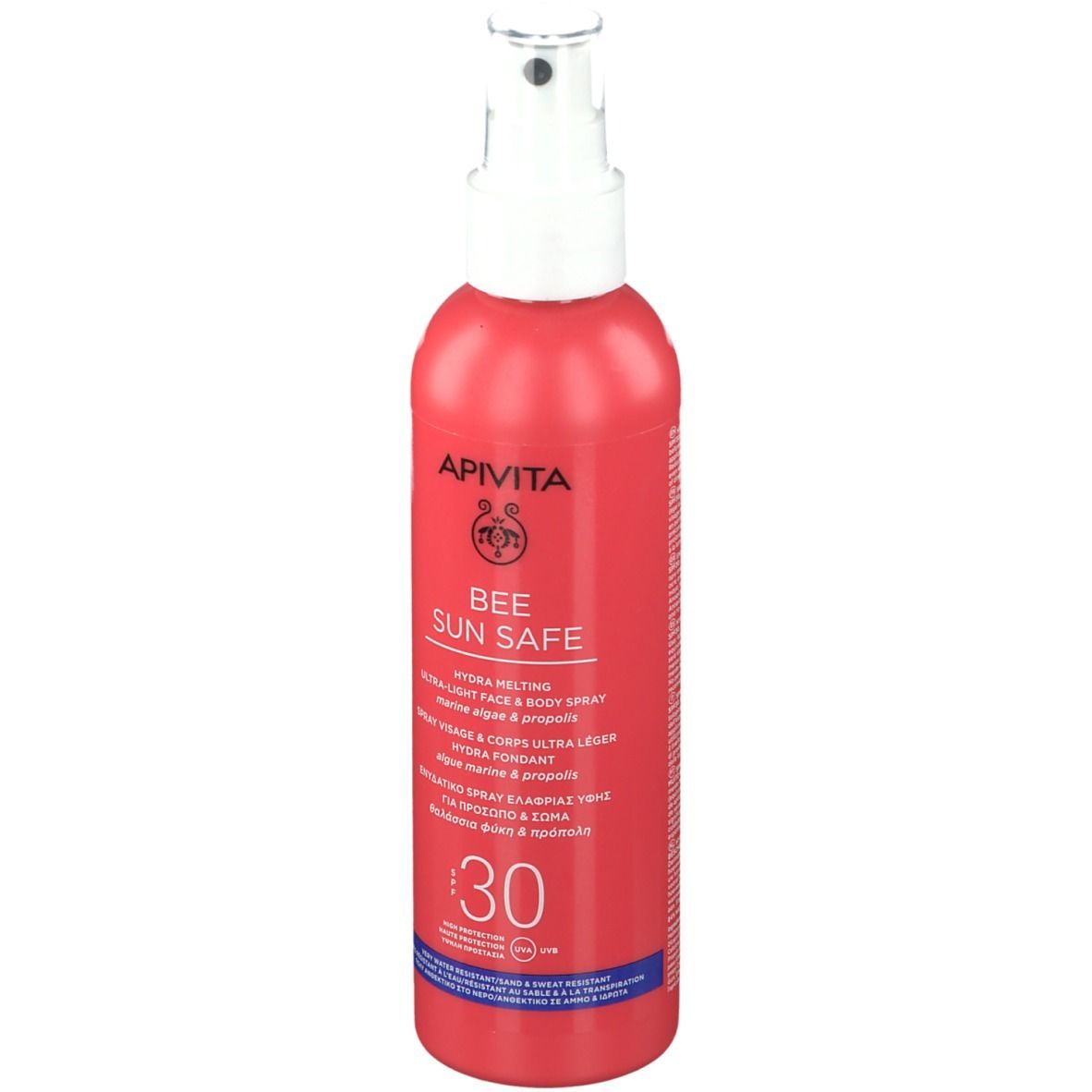 Apivita Bee Sun Safe Hydra Melting Ultra Light Face & Body Spray Marine Algae Propolis S 200 ml