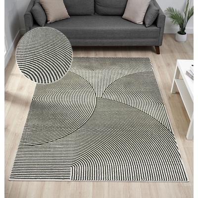 OTTO home "Bentori, Hoch-Tief-Struktur, Scandi" rechteckig 11 mm Höhe Modernes Design mit Boho-Charme, Wohnzimmer, Schlafzimmer