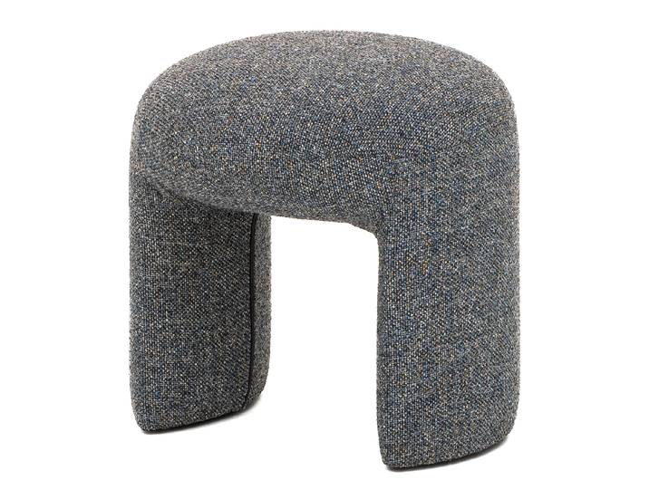 Polsterhocker 45 x 47 x 45cm Grau Webstoff Hevi: Dunkelgrau