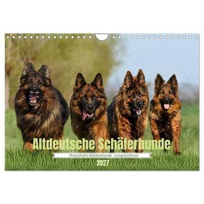 Altdeutsche Schäferhunde - Traumhafte Schäferhunde Langstockhaar (Wandkalender 2027 DIN A4 quer), CALVENDO Monatskalender