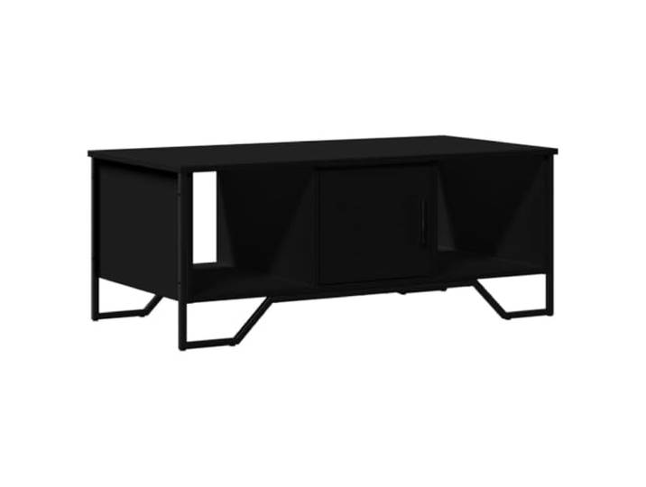 Schwarz Couchtisch 100x51x40cm aus Holzwerkstoff Wohnzimmertisch, Schlafzimmer, stabile Tischplatte, leicht zu reinigen, Holzwerkstoff, schwarz
