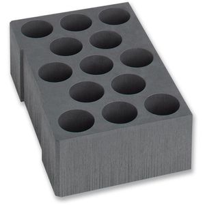 Bosch-Sortimo Werkzeugeinlage Silikon-Kartuscheneinsatz, für L-BOXX 374, leer, für 13 Kartuschen mit Ø 53 mm