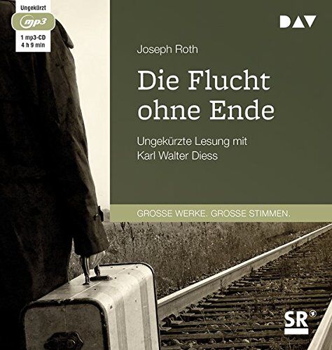 Joseph Roth - Die Flucht ohne Ende: Ungekürzte Lesung mit Karl Walter Diess (1 mp3-CD) - Preis vom 04.10.2026 03:51:26 h