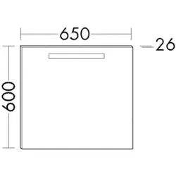Burgbad Leuchtspiegel Eqio 600x650x26 Eqio, SIGP065PN258 SIGP065PN258