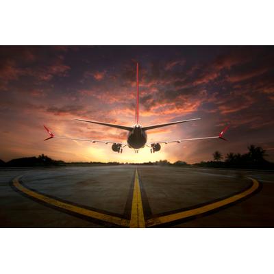 Fototapete PAPERMOON "Photo-Art GANJAR RAHAYU, DEN SONNENUNTERGANG JAGEN", bunt, B:5m L:2,8m, Vlies, Tapeten
