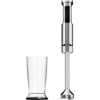 Princess 221233 Stabmixer 1500 W stufenlose Geschwindigkeitseinstellung, mit Messbecher, spülmaschinenfest Silber