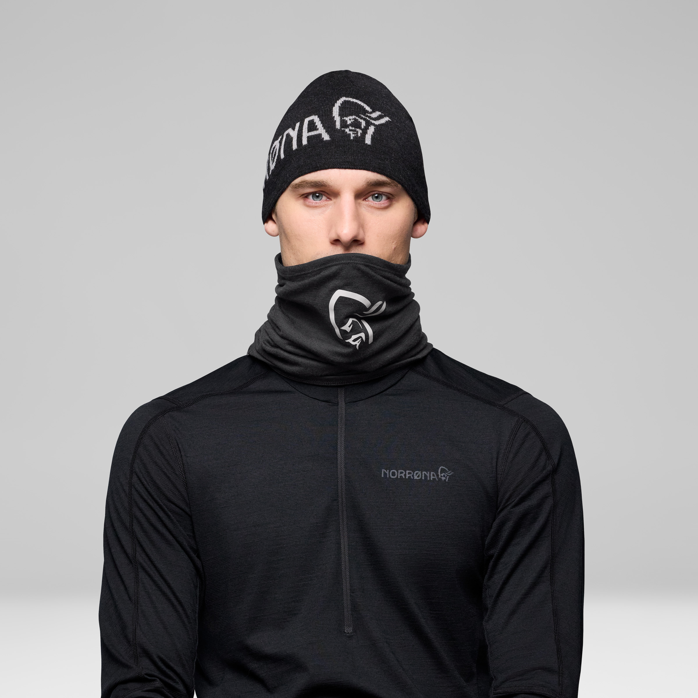 Norrona /29 Pureull Schlauchtuch Schals & Multifunktionstücher schwarz Lifestyle Hautfreundlich Merinowolle