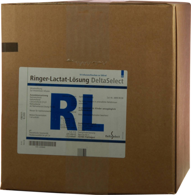 DELTAMEDICA GmbH RINGER LACTAT Lösung Inf.-Lsg.Plastik 10X500 ml 02349669