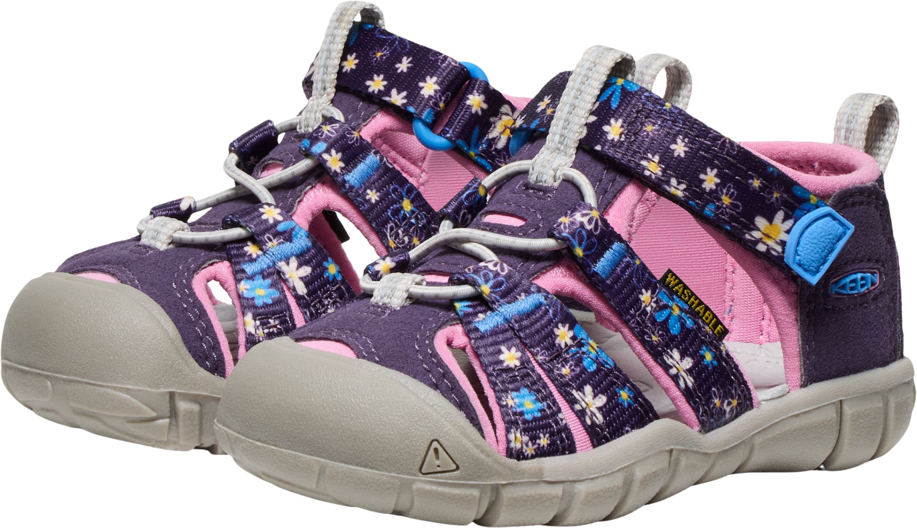 Sandale KEEN "SEACAMP II CNX", Mädchen, Gr. 19, lila (daisies, mari), Synthetik, Schuhe Sandale daisies, mari 19