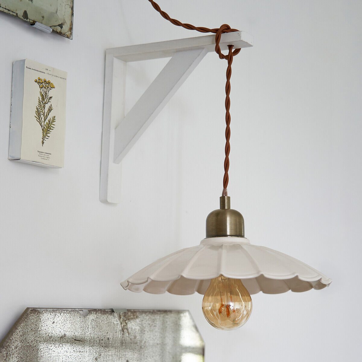 LA REDOUTE INTERIEURS Suspension festonnée en métal fer, Festonia