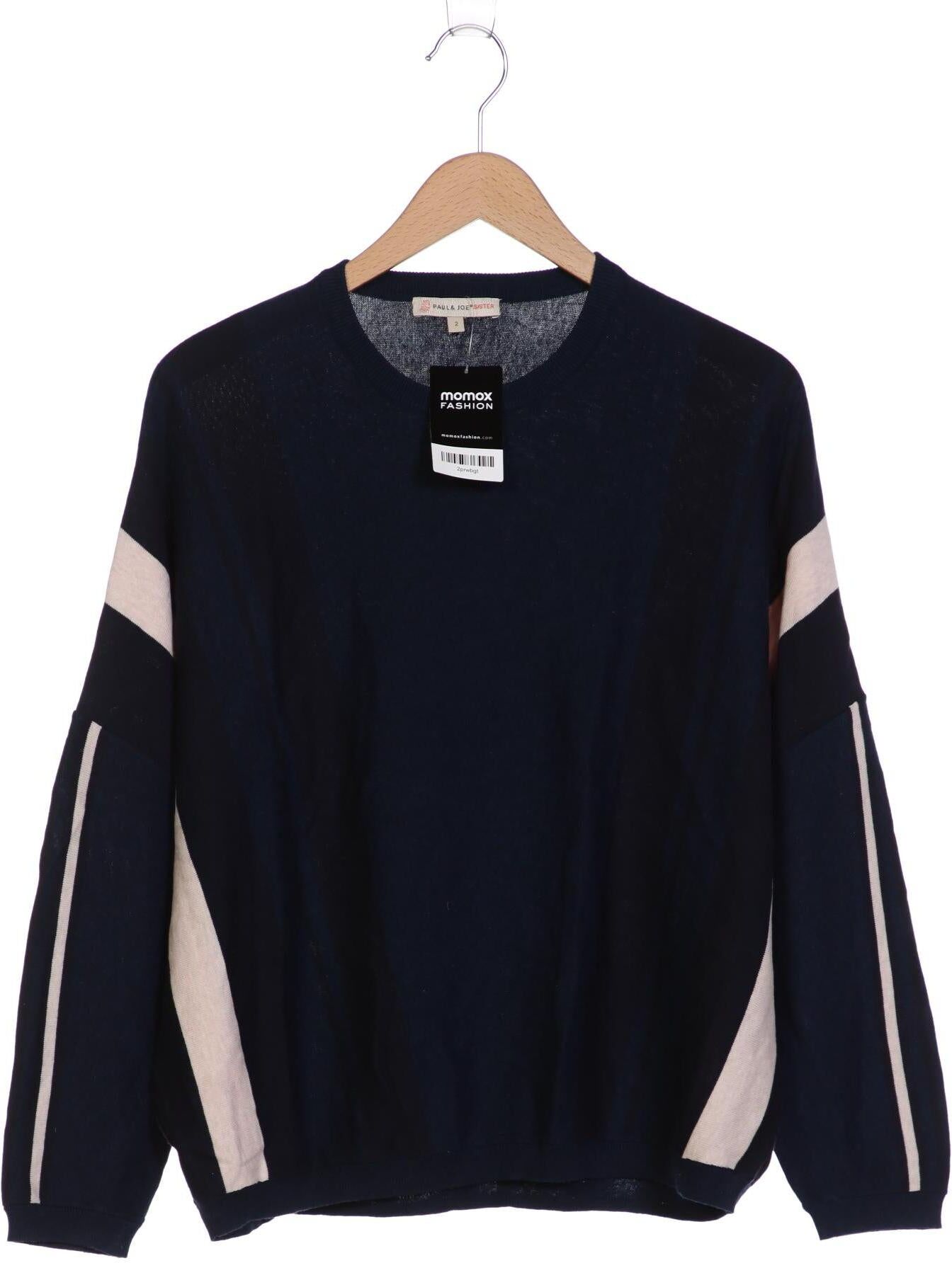 Paul & Joe Damen Pullover, Marineblau, Gr. M, Baumwolle - Second Hand