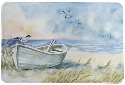 Laural Home Coastal Sanctuary Boat Memory Foam Rug - Multi