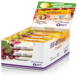Sanct Bernhard Sport Bio-Aktiv-Riegel Cranberry 20er-Box - 800 g